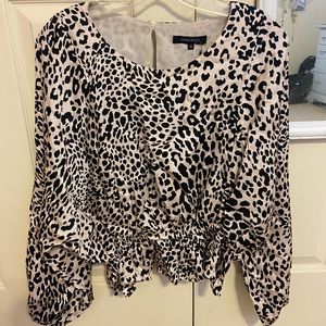 NWT size medium leopard blouse